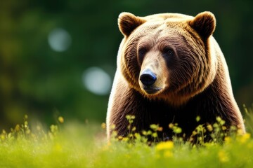 High-Resolution Image of Majestic Bear in its Natural Habitat, Perfect for Adding a Grand and Impressive Element to any Design Project