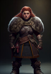 Obraz premium D&D Dwarf character portrait for fantasy RPG, roleplaying games etc, post-processed generative ai