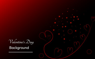 Valentine's day background template design, love background design