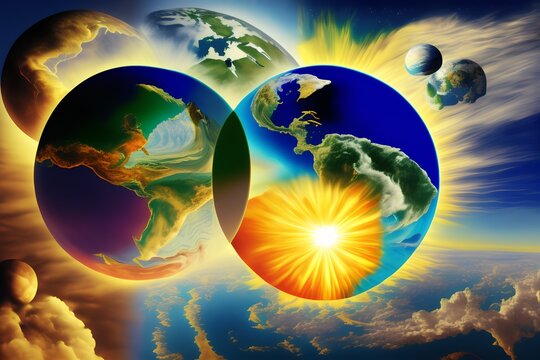 Seven Days of Creation of the World, Generative AI Illustration