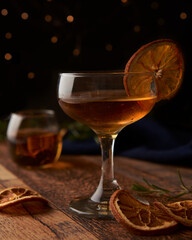 cocktail in glass