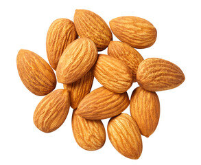 Delicious almonds cut out