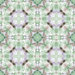Mediterranean mosaic seamless pattern design.