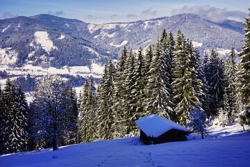 Fototapeta premium Holiday resort in the Austrian mountains