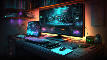 Gamer desk