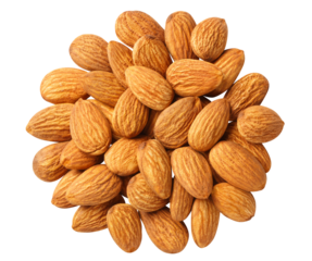 Delicious almonds cut out