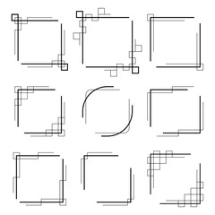 直線あしらいフレーム