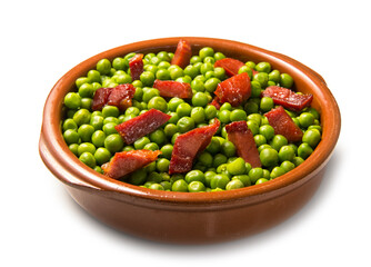 Guisantes con jamón