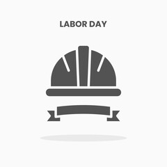 Labor Day icon vector illustration glyph style. Great used for web, app, digital product, presentation, UI and many more.