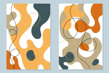 Abstract Designs and Shapes. Contemporary design. Modern art.