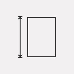 Measuring land area. Paper A4 size. Coordinate axes sign. Vector illustration