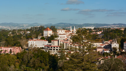 Fototapeta na wymiar Amazing view of the Sintra Town and surroundings, Portugal