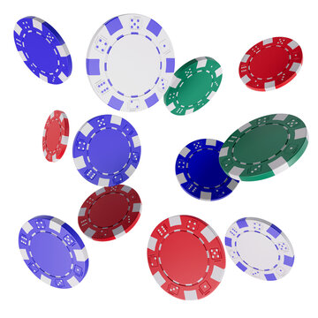 3d Rendering - Casino chips