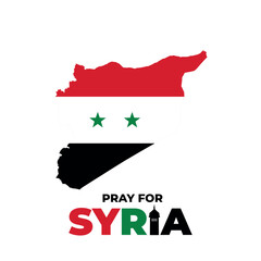 pray for Syria poster design. earthquake hit two countries.