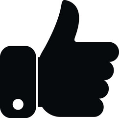 Thumb up brand icon simple vector. Social media. Camera online
