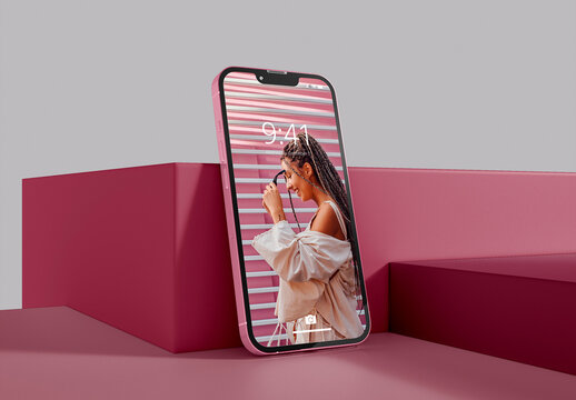 Smartphone Screen Design Mockup
