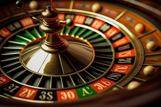 image, roulette game in a casino, generative ai