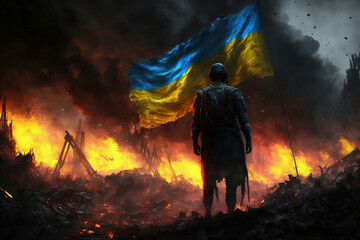 illustration of the war in Ukraine	
