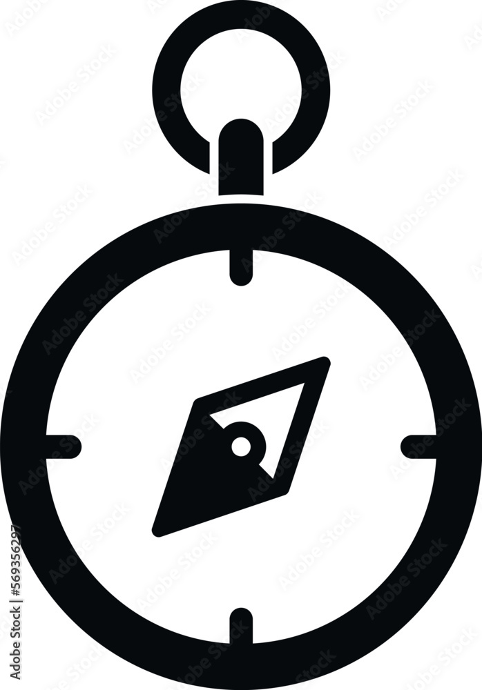Poster Compass core values icon simple vector. Value purpose. Trust integrity