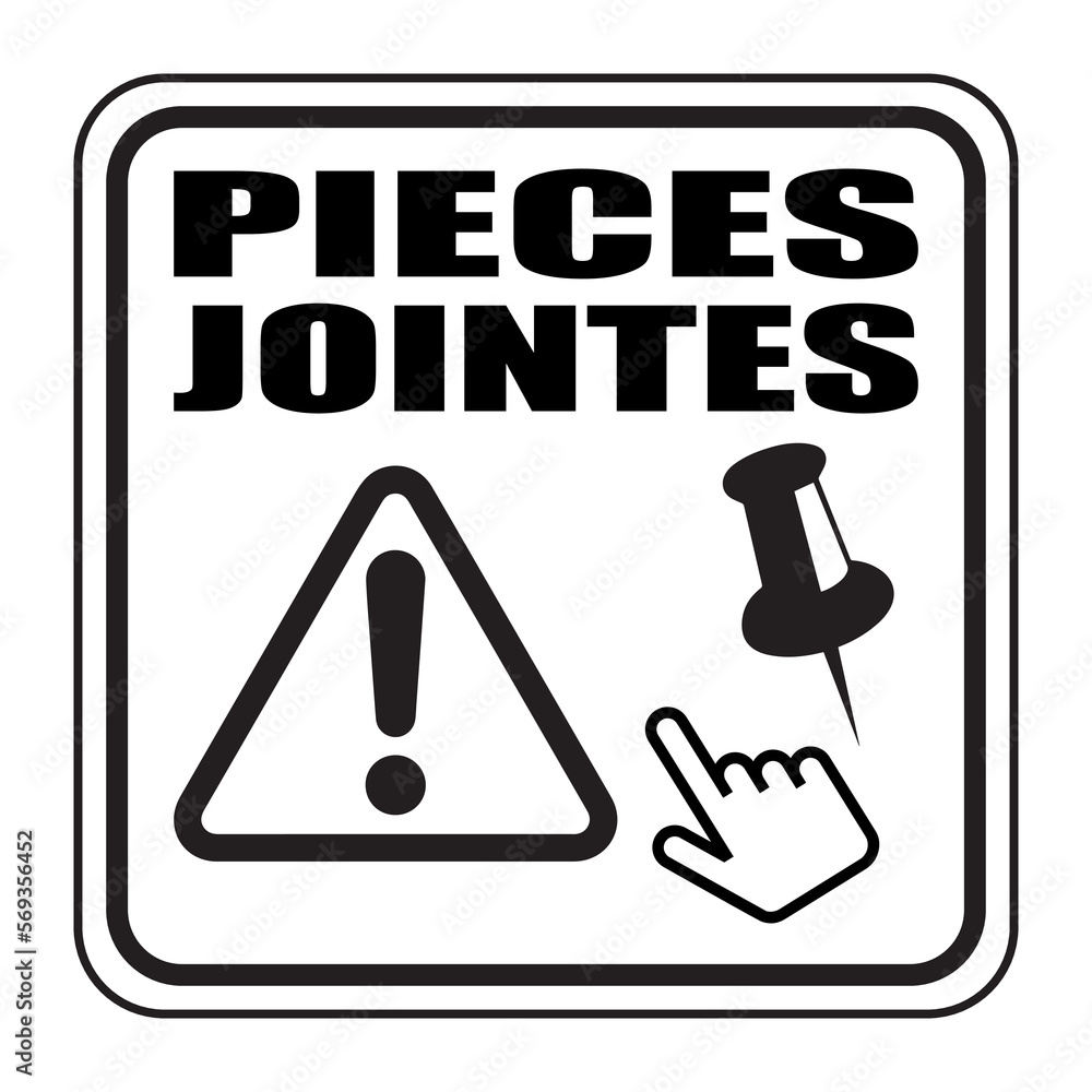 Poster Logo pièces jointes.