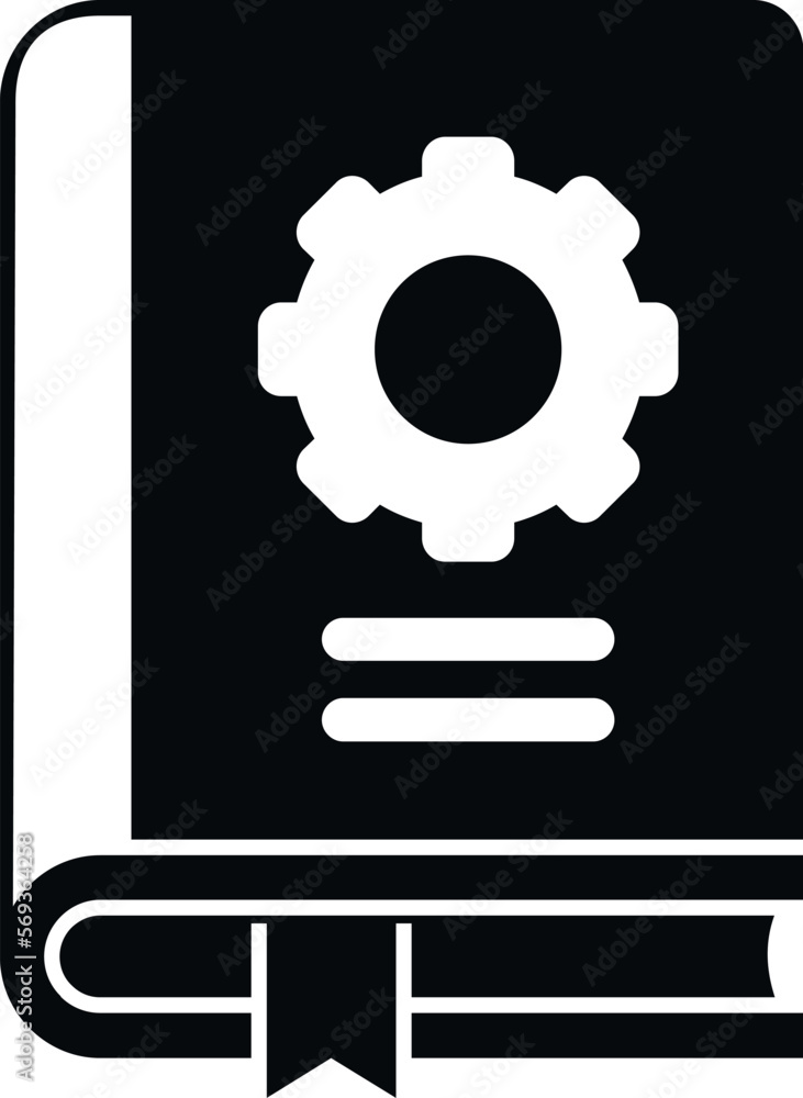 Poster guide book icon simple vector. manual paper. report help