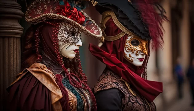 wall venetian masks