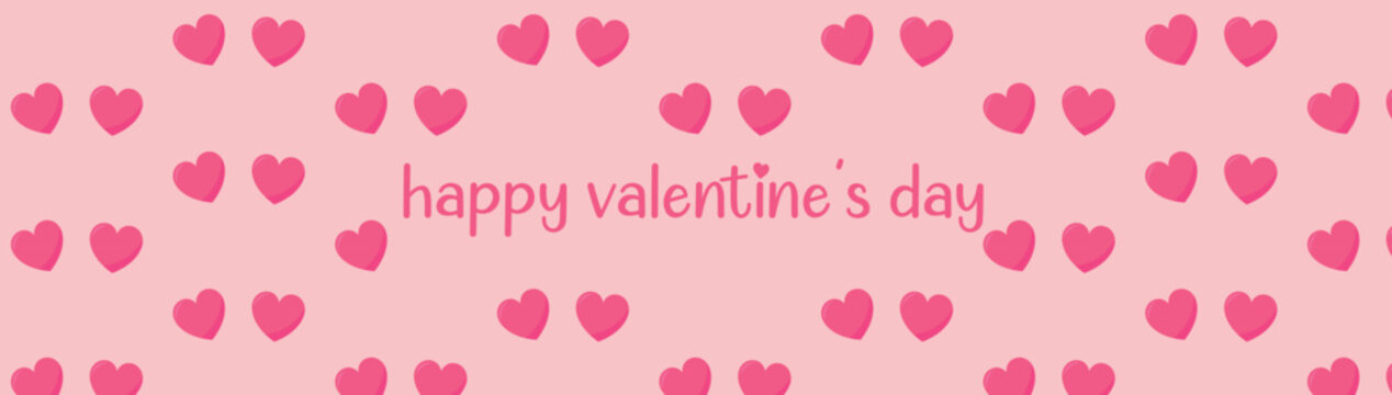 typographie du texte heureux de la Saint-Valentin avec motif de coeur, invitation, affiches, brochure, banni&egrave;res.