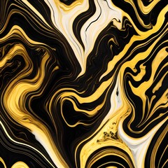 abstract background gold and black marble lines swirl curvy, generative art by A.I.