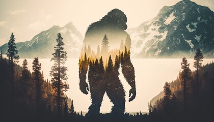 Bigfoot Double Exposure