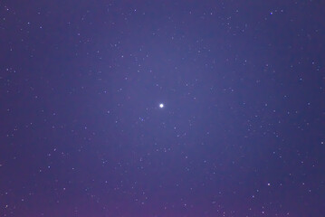 Obraz premium Mars in starry night sky