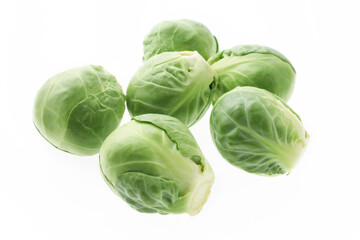 芽キャベツ　　白バック