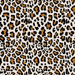 Seamless illustration leopard texture, leopard fur, leopard skin.