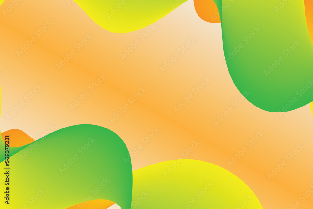 Poster colorful gradient wave abstract background. modern poster with gradient 3d flow shape. innovation ba