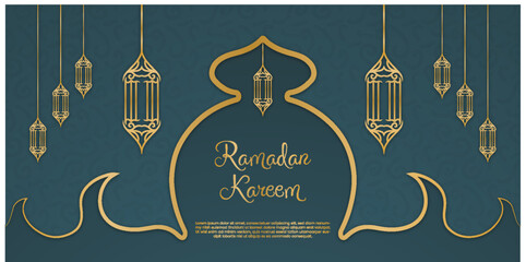Luxury design Ramadan Kareem islamic background