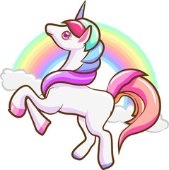 Unicorn png graphic clipart design