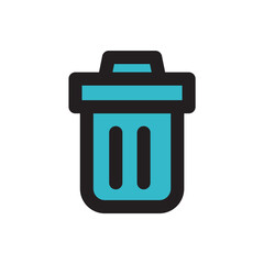 ゴミ箱　ミニアイコン　カラー