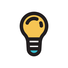 電球　ミニアイコン　カラー