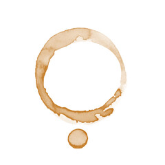 Coffee stains isolated on a transparent background. Royalty high-quality free stock PNG image of Coffee and Tea Stains Left by Cup Bottoms. Round coffee stain isolated, cafe stain fleck drink beverage