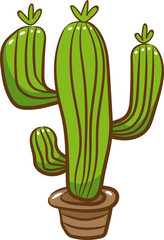 Cactus png graphic clipart design