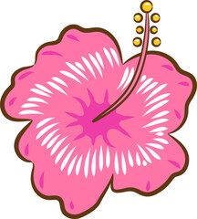 Hibiscus png graphic clipart design © pisut