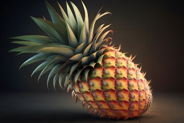 Pineapple created using AI Generative Technology