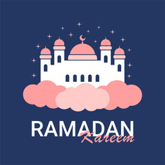 Fototapeta premium ramadan kareem background template islamic banner