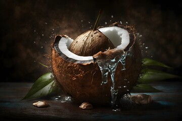 Coconut created using AI Generative Technology