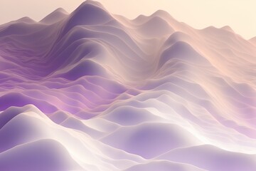 A soft purple abstract landscape of flowy sand dunes, generative ai composite