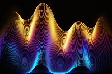 abstraction of gradient fractal realms, generative ai composite