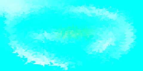Fototapeta na wymiar Light blue, green vector abstract triangle texture.