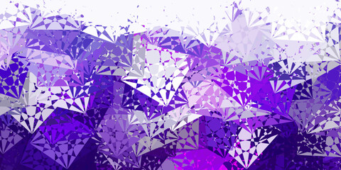 Naklejka premium Light Purple, Pink vector template with triangle shapes.