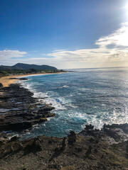 honolulu hawaii beach view, scenic ocean water