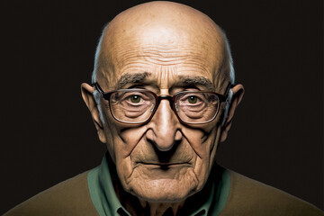 Obraz premium Headshot of an elderly man