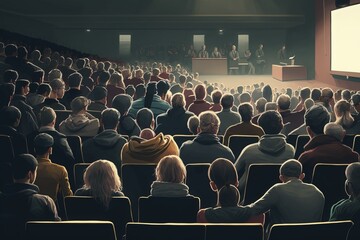 Crowd Gathers for Institute's Knowledge-Filled Lecture - Generative AI